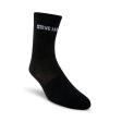 4PK WOMEN S BLACK LOGO CREW SOCKS Online now