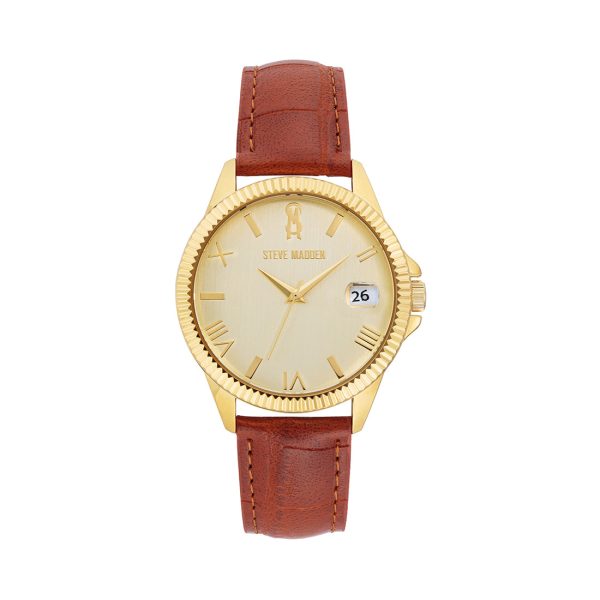 CLASSIC EMBOSSED WATCH GOLD MULTI Online now