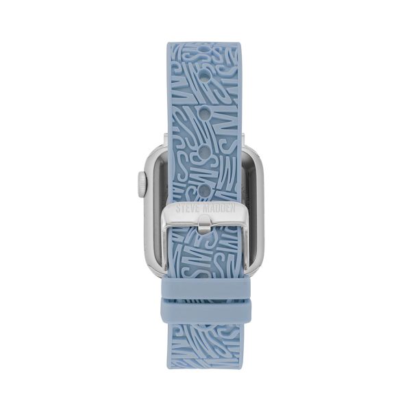 Apple Watch® RUBBER LOGO BAND 38 40 41MM BLUE Online