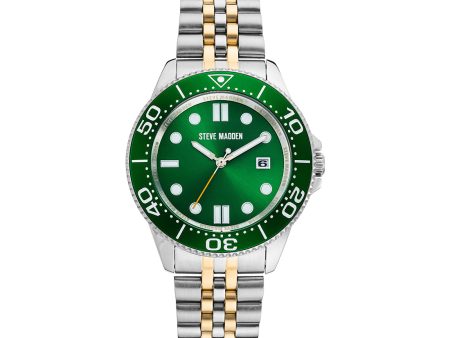 CLASSIC STATEMENT WATCH GOLD GREEN Cheap