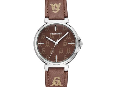 STACKED LOGO WATCH BROWN MULTI Online