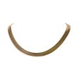 HERRINGBONE THICK CHAIN NECKLACE GOLD Online Hot Sale