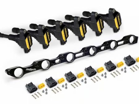 Haltech Toyota 1JZ 2JZ (Incl. VVTi) R35 Coil Conversion Kit w Bracket & Connectors For Sale