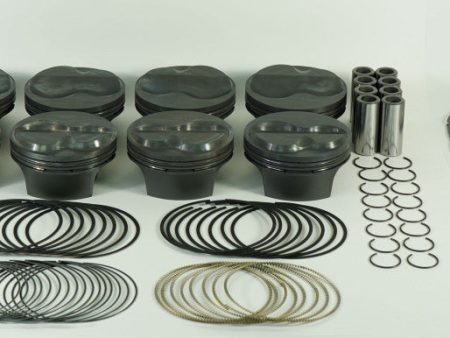 Mahle MS Piston Set Chevy SB 388ci 4.125in Bore 3.625 Stroke 6.125 Rod .927 Pin 9cc 13.5CR Cheap