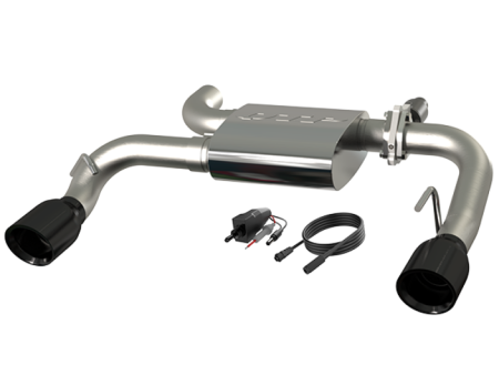 QTP  21-24 Ford Bronco QTP Screamer Axle Back Black Tips Online now