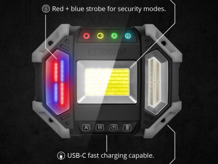 XK Glow XKdefender 7 Mode Work & Security Light w  Remote Online now