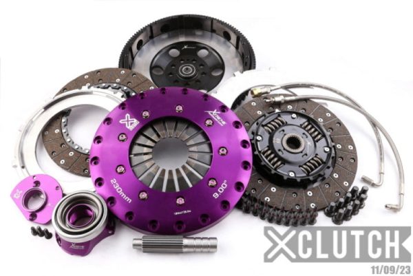 XClutch 91-92 Porsche 911 Turbo 3.3L 9in Twin Sprung Organic Clutch Kit Online Sale