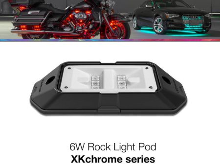 XK Glow XKchrome Low Profile Ultra Bright Rock Light Pod 6W Online