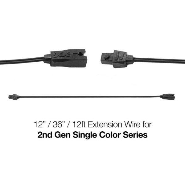 XK Glow Single Color Series 2nd Gen 2pin Extension Wire for 12FT Cheap