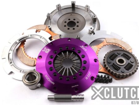 XClutch 91-98 Nissan 180SX S13 2.0L 8in Twin Sprung Ceramic Clutch Kit Online