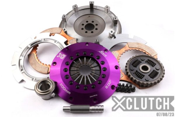 XClutch 91-98 Nissan 180SX S13 2.0L 8in Twin Sprung Ceramic Clutch Kit Online