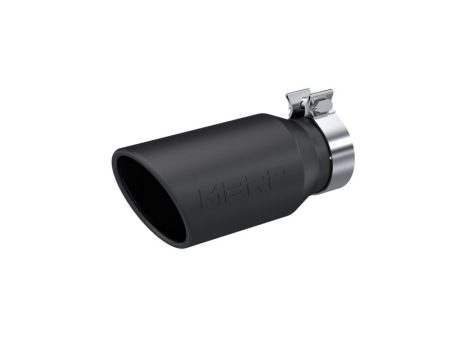 MBRP Universal Tip 4.5in OD   3.2in Inlet   10in Length   Angled Cut Rolled End - Black Online