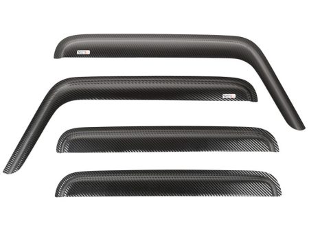 Rugged Ridge Window Visors Carbon Fiber 4Door 07-18 Jeep Wrangler For Discount