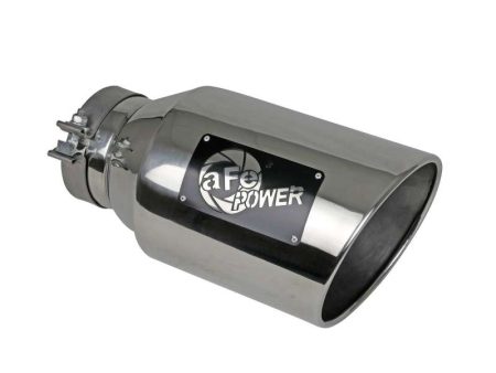 aFe Power Universal 5in Inlet 8in Outet MACH Force-XP Clamp-On Exhaust Tip - Polished For Discount