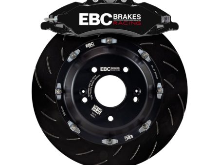 EBC Racing 07-13 BMW M3 (E90 E92 E82) Black Apollo-6 Calipers 380mm Rotors Front Big Brake Kit For Sale