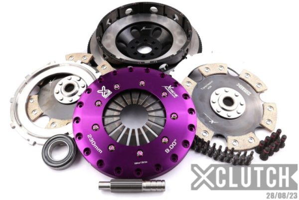 XClutch 03-06 Nissan 350Z 3.5L 9in Twin Solid Ceramic Clutch Kit on Sale