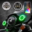 XK Glow 4.5In Black RGB LED Harley Running Light XKchrome Bluetooth App Controlled Kit Online now