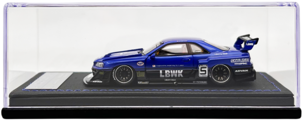 Inno64-R Nissan Skyline R34 LBWK SS Metallic Blue Online Sale