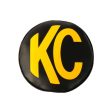 KC HiLiTES 6in. Round Soft Cover (Pair) - Black w Yellow KC Logo For Sale