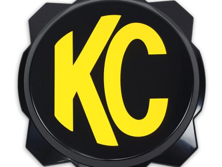 KC HiLiTES 6in. Hard Cover for Gravity Pro6 LED Lights (Single) - Black w Yellow KC Logo Hot on Sale