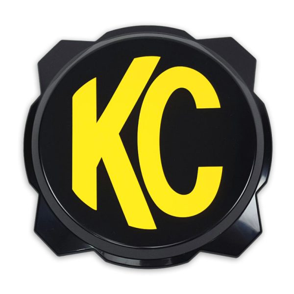 KC HiLiTES 6in. Hard Cover for Gravity Pro6 LED Lights (Single) - Black w Yellow KC Logo Hot on Sale