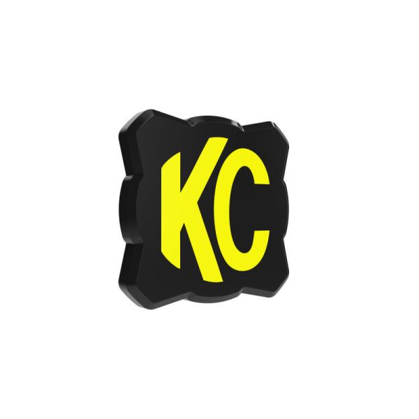 KC HiLiTES FLEX ERA 1 Single Light Cover ONLY (Black Yellow KC Logo) For Sale