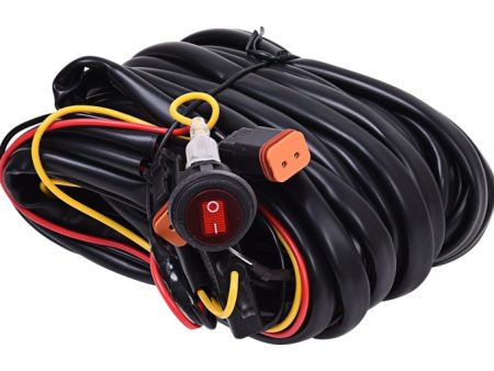 KC HiLiTES Wiring Harness for (2) Backup Reverse Lights w 2-Pin Deutsch Connectors (110w Max Total) Cheap