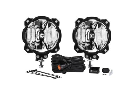 KC HiLiTES 6in. Pro6 Gravity LED Light 20w Single Mount SAE ECE Driving Beam (Pair Pack System) Discount