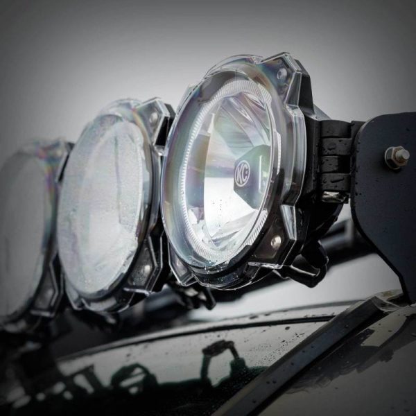 KC HiLiTES 6in. Light Shield for Gravity Pro6 LED Lights (Single) - Clear Supply