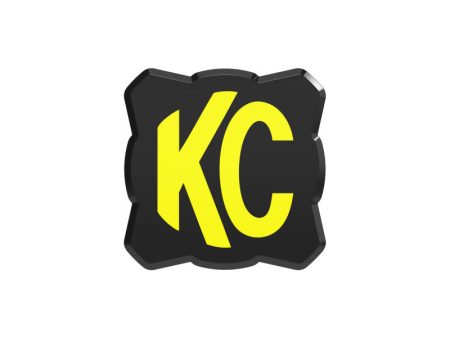 KC HiLiTES FLEX ERA 1 Single Light Cover ONLY (Black Yellow KC Logo) For Sale