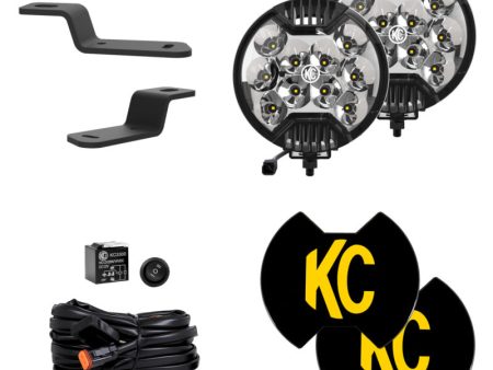 KC HiLiTES 21+ Ford Bronco SlimLite LED 2-Light System Ditch Light Kit For Sale