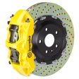 Brembo 15-23 Mustang GT V6 EcoBoost Front GT BBK 6 Piston Cast 380x34 2pc Rotor Drilled- Yellow Online