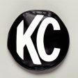 KC HiLiTES 6in. Round Soft Cover (Pair) - Black w Yellow KC Logo For Sale