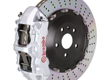 Brembo 15-23 Mustang GT (S550) Front GT BBK 6 Piston Cast 405x34 2pc Rotor Drilled-Silver Supply