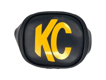 KC HiLiTES 3in. Rectangle Soft Cover (Pair) - Black w Yellow KC Logo Online Hot Sale