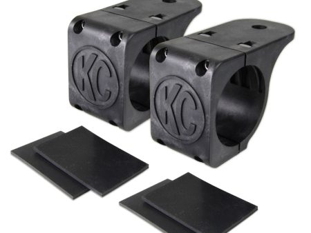 KC HiLiTES Universal Tube Clamp Light Mount Bracket Set   1.75in. to 2in. Bar (Pair) Online now