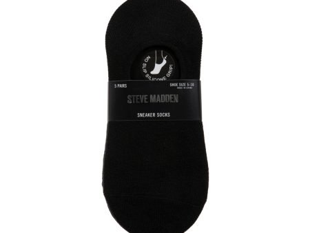 5PK WOMEN S BLACK MULTI SNEAKER SOCKS For Sale