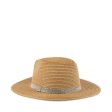 SUN HAT WITH RHINESTONE BAND NATURAL Supply